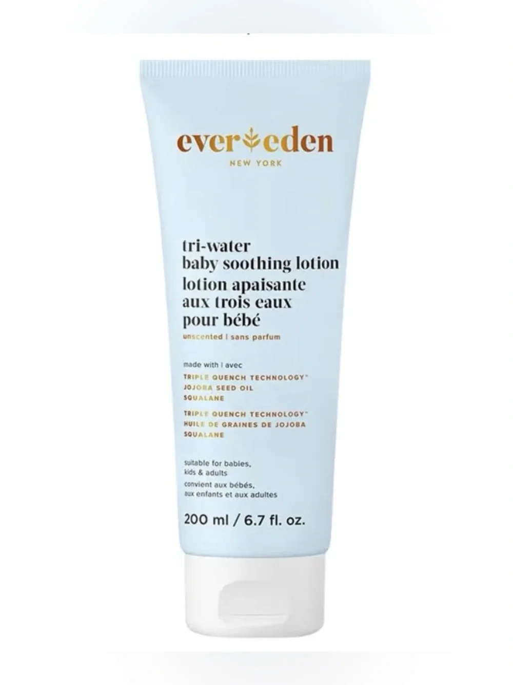 Evereden Tri-Water Fragrance Free Baby Lotion